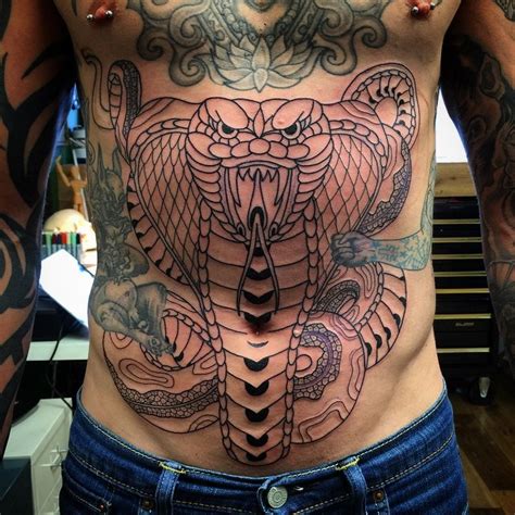 mens tattoos on stomach